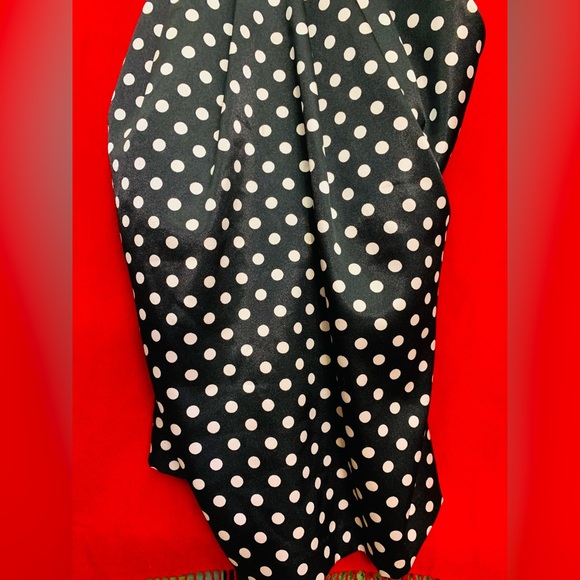 🎀TeezeMe pink and black polka dot dress bow back🎀 - Picture 3 of 12